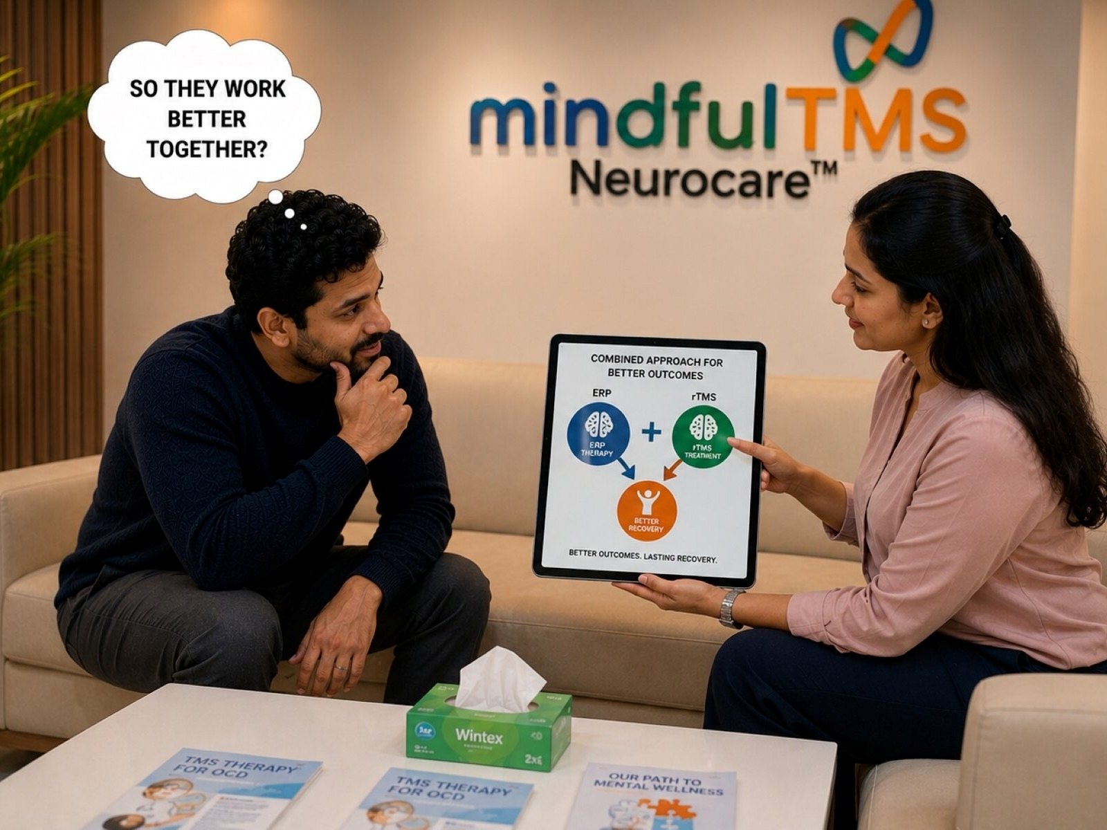 ERP therapy and rTMS combined for better OCD recovery